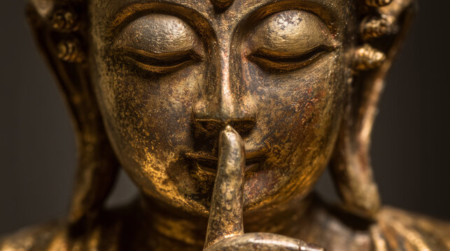 budha a shhhh finger