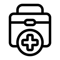 Obraz premium Medical Case File Icon Outline Simple Design