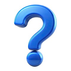 blue question mark