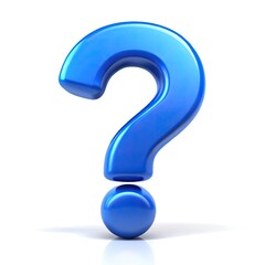 blue question mark