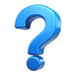 blue question mark