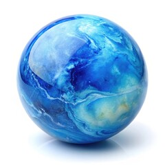 blue glass sphere