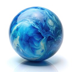 blue glass sphere