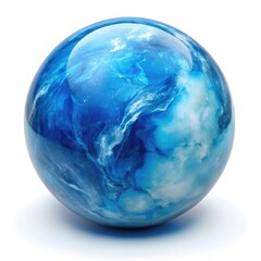 blue glass sphere