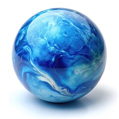 blue glass sphere