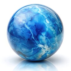 blue glass sphere
