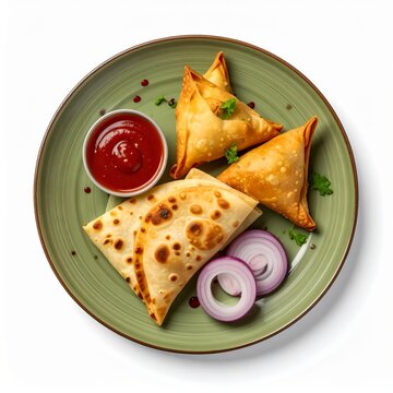 Parotta and Samosa Combo Plate