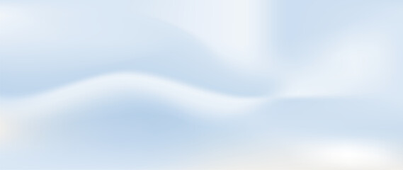Obraz premium Abstract airy white blue cloud gradient background with soft diffused light and subtle atmospheric flow. Minimal light blue sky backdrop for digital design, branding, presentations, headers