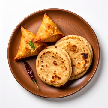 Parotta and Samosa Combo Plate