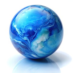 blue glass sphere