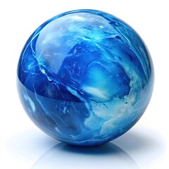 blue glass sphere
