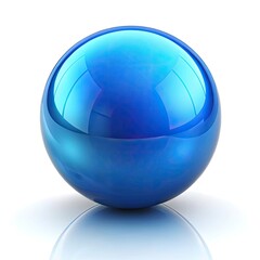 blue glass ball
