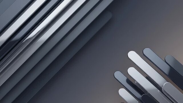 Dynamic abstract background featuring sleek, overlapping lines and sharp angles in varying shades of gray, creating a sophisticated and modern visual experience