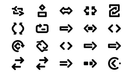 Collection of various arrow icons.