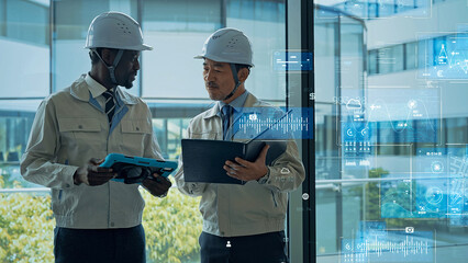 エンジニア、システム、DX、デジタル、建設、工事、作業員、データ、開発、産業、工場、製造業、ものづくり、現場、管理、メンテナンス、点検、検査、修理、グローバル、多国籍、日本人、外国人、技術者、情報、GUI、IT、AI、クラウド、共有、CRM、MA、SFA、ERP、タブレット、通信、ネットワーク、コミュニケーション、分析、測量、インフラ、ビル、設計、チームワーク、サービス、サポート、協力、人物、未来