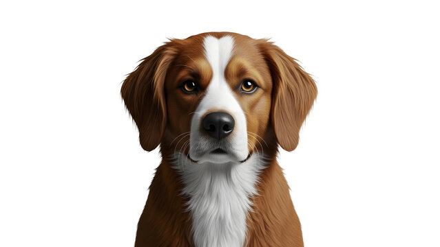 Realistic Dog Illustration on White