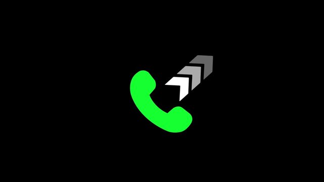 Phone ring icon animation.Incoming Call Animated Icon.