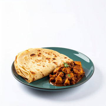 South Indian Parotta and Chicken Curry