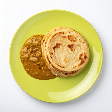 South Indian Parotta and Chicken Curry