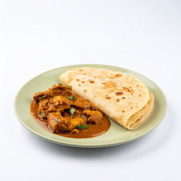 South Indian Parotta and Chicken Curry