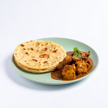 South Indian Parotta and Chicken Curry