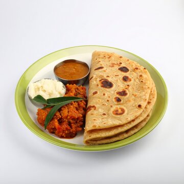 South Indian Parotta and Chicken Curry