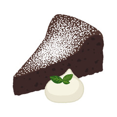 ガトーショコラのイラスト