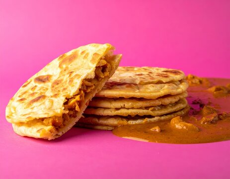 South Indian Parotta and Chicken Curry