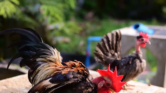 Bantam, Bantam Chicken,Red-headed bantam 