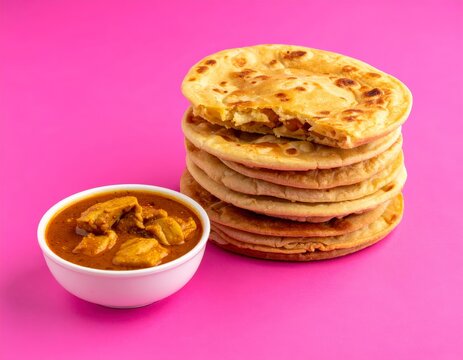 South Indian Parotta and Chicken Curry