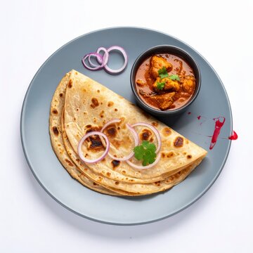 South Indian Parotta and Chicken Curry