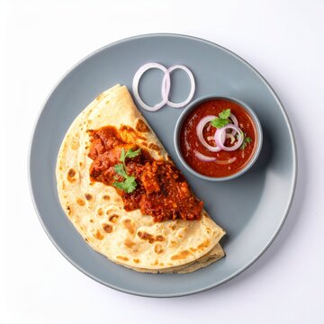 South Indian Parotta and Chicken Curry
