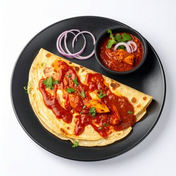 South Indian Parotta and Chicken Curry