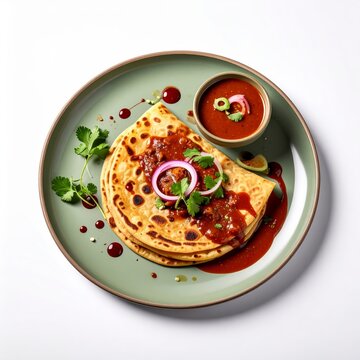 South Indian Parotta and Chicken Curry