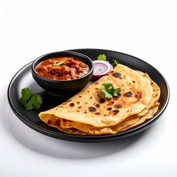 South Indian Parotta and Chicken Curry