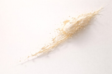 Vanilla Milk Comet Burst &mdash; Left-Half Copy Space (Premium Ad)