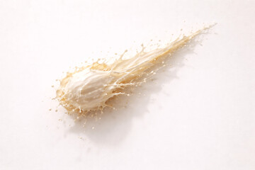 Vanilla Milk Comet Burst &mdash; Left-Half Copy Space (Premium Ad)