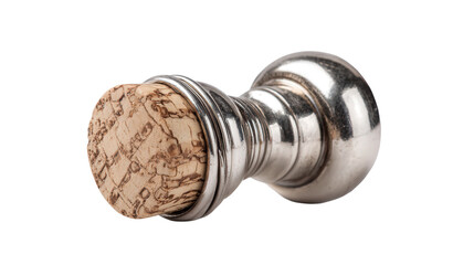 Silver wine stopper background isolated on a Transparent background, PNG file.