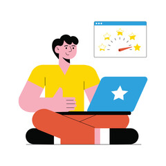 Fototapeta premium User Feedback Vector illustration. EPS 10 file 