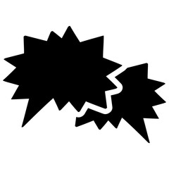 Talk Bubbles Icon. Dialogue and Speech Bubbles for Chat, Message, Communication and Conversation Concepts. Vector Illustration