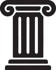 IT Infrastructure Pillars and Foundation Vector Icon