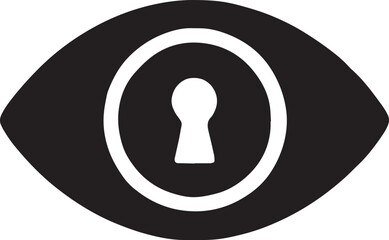Privacy Monitoring and Secret Access Vector Icon
