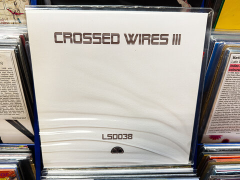 Vilyl Crossed Wires album cover by Vilyl &mdash; electronic music artwork for vinyl LP