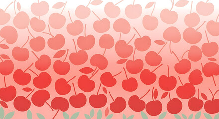 Abstract Cherry Gradient Background, Modern Stylized Cherry Pattern, Soft Pink Red Hues, Graphic Design Element