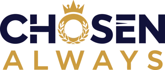 Fotobehang Positive Typography Chosen Always minimalist typography design vector illustration for religious faith spiritual belief and positive affirmation on transparent background.  © Lonetiger