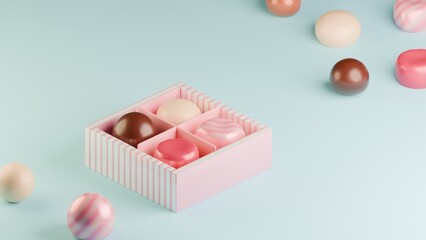 美味しい一口チョコレートセット3D★