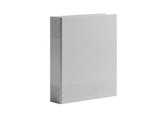 Naklejka premium A gray rectangular object with ridged edges and a flat top, isolated on transparent background