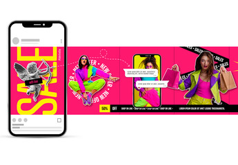 Fluor Colorful Style Social Media Carousel