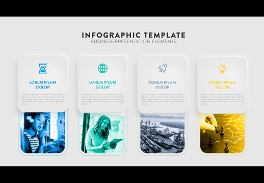 Business Card Infographic Template