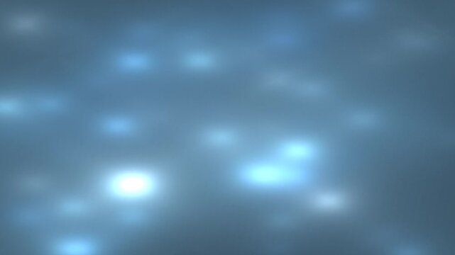 Soft Blue Bokeh Lights Moving in A Calm Abstract Setting